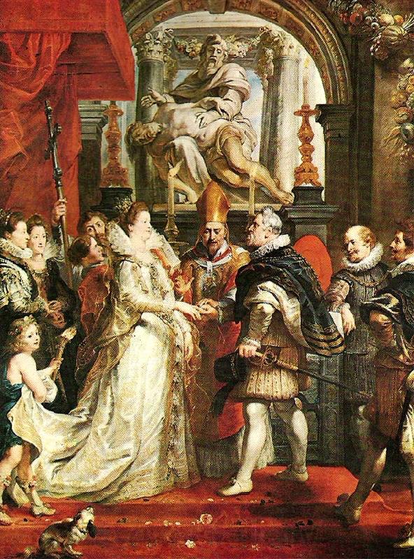 Peter Paul Rubens the proxy marriage of marie de medicis Spain oil painting art
